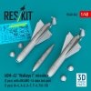 RESKIT RS48-0562 AGM-62 Walleye I missiles (2 pcs) with AN/AWG-16 data link pod (1 pcs) (A-4, A-6, A-7, F-4, F/A-18) (3D Printed) (1/48)